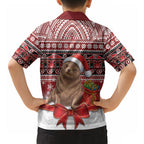New Zealand Kekeno Seal Christmas Hawaiian Shirt Maori Inspired Knitted Patterns
