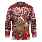 New Zealand Kekeno Seal Christmas Hockey Jersey Maori Inspired Knitted Patterns