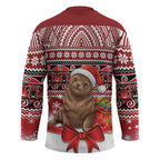 New Zealand Kekeno Seal Christmas Hockey Jersey Maori Inspired Knitted Patterns