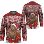 New Zealand Kekeno Seal Christmas Hockey Jersey Maori Inspired Knitted Patterns