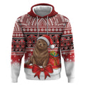 New Zealand Kekeno Seal Christmas Hoodie Maori Inspired Knitted Patterns
