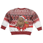 New Zealand Kekeno Seal Christmas Kid Ugly Christmas Sweater Maori Inspired Knitted Patterns