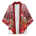 New Zealand Kekeno Seal Christmas Kimono Maori Inspired Knitted Patterns