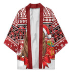 New Zealand Kekeno Seal Christmas Kimono Maori Inspired Knitted Patterns