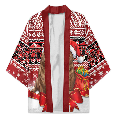 New Zealand Kekeno Seal Christmas Kimono Maori Inspired Knitted Patterns