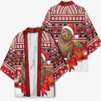 New Zealand Kekeno Seal Christmas Kimono Maori Inspired Knitted Patterns