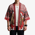 New Zealand Kekeno Seal Christmas Kimono Maori Inspired Knitted Patterns