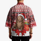 New Zealand Kekeno Seal Christmas Kimono Maori Inspired Knitted Patterns