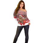 New Zealand Kekeno Seal Christmas Off Shoulder Sweater Maori Inspired Knitted Patterns