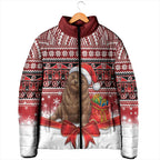 New Zealand Kekeno Seal Christmas Padded Jacket Maori Inspired Knitted Patterns