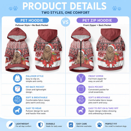 New Zealand Kekeno Seal Christmas Pet Hoodie Maori Inspired Knitted Patterns