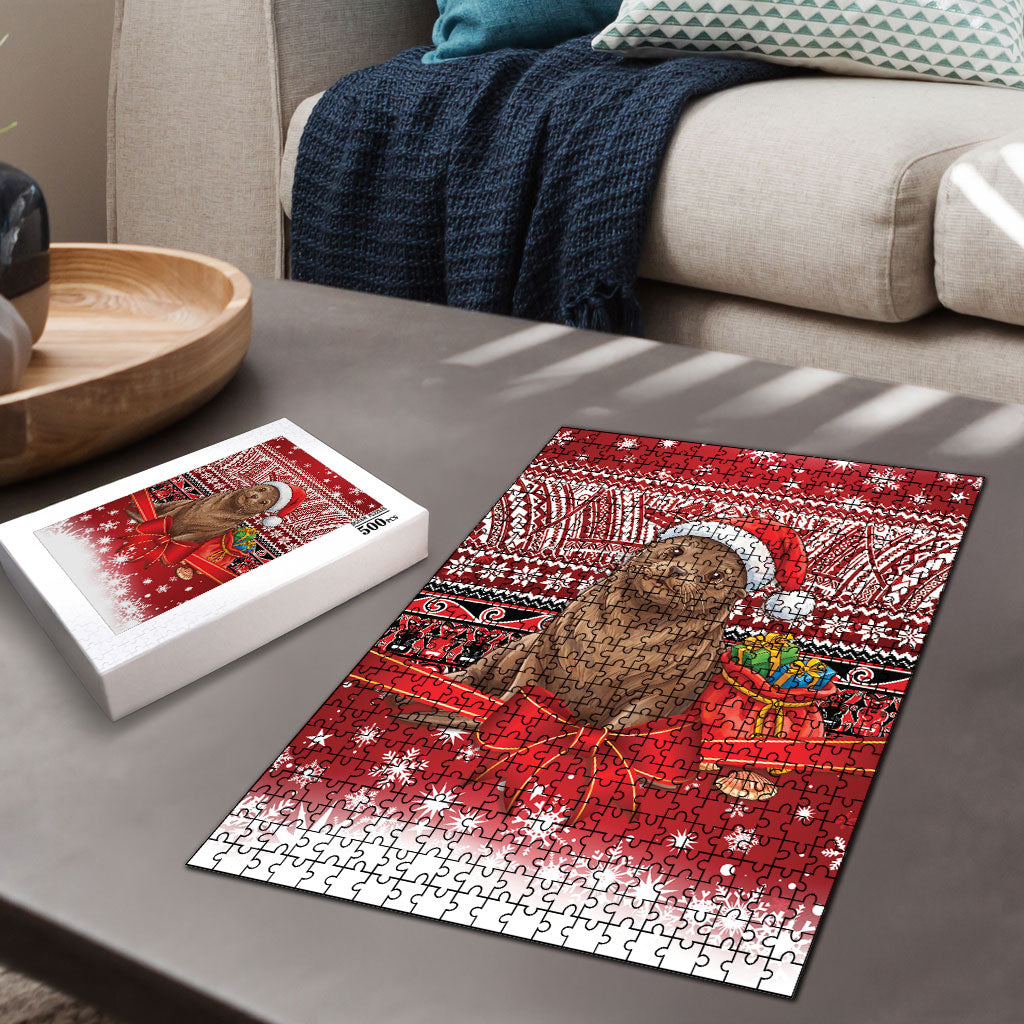 New Zealand Kekeno Seal Christmas Puzzle Maori Inspired Knitted Patterns