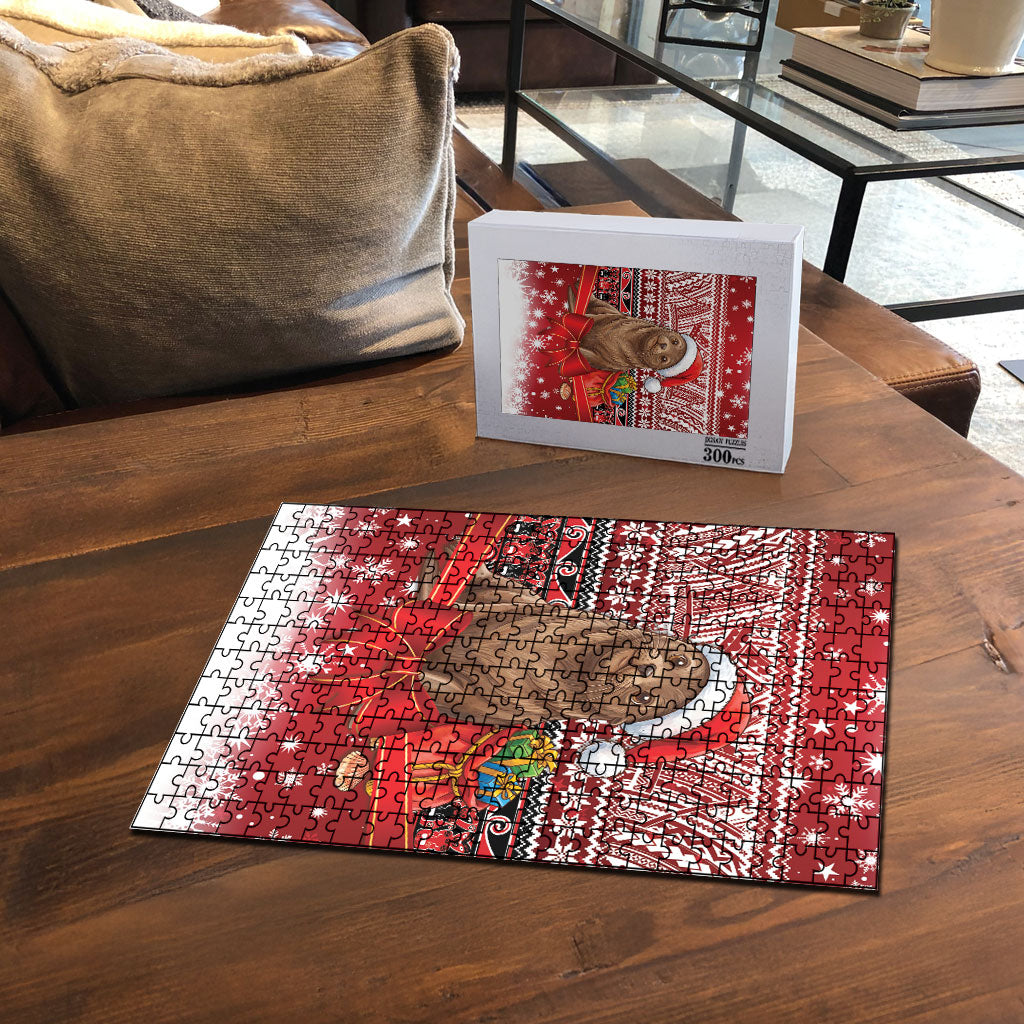 New Zealand Kekeno Seal Christmas Puzzle Maori Inspired Knitted Patterns