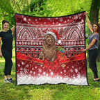 New Zealand Kekeno Seal Christmas Quilt Maori Inspired Knitted Patterns