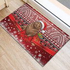 New Zealand Kekeno Seal Christmas Rubber Doormat Maori Inspired Knitted Patterns