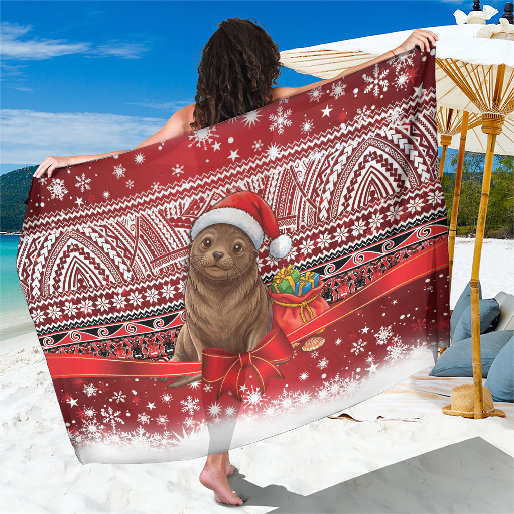 New Zealand Kekeno Seal Christmas Sarong Maori Inspired Knitted Patterns