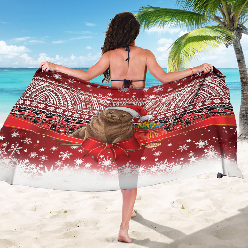 New Zealand Kekeno Seal Christmas Sarong Maori Inspired Knitted Patterns
