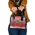 New Zealand Kekeno Seal Christmas Shoulder Handbag Maori Inspired Knitted Patterns
