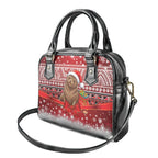 New Zealand Kekeno Seal Christmas Shoulder Handbag Maori Inspired Knitted Patterns