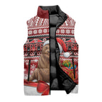 New Zealand Kekeno Seal Christmas Sleeveless Puffer Jacket Maori Inspired Knitted Patterns