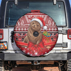 New Zealand Kekeno Seal Christmas Spare Tire Cover Maori Inspired Knitted Patterns