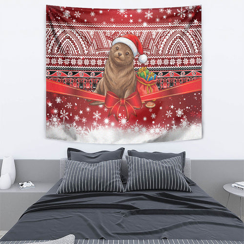 New Zealand Kekeno Seal Christmas Tapestry Maori Inspired Knitted Patterns