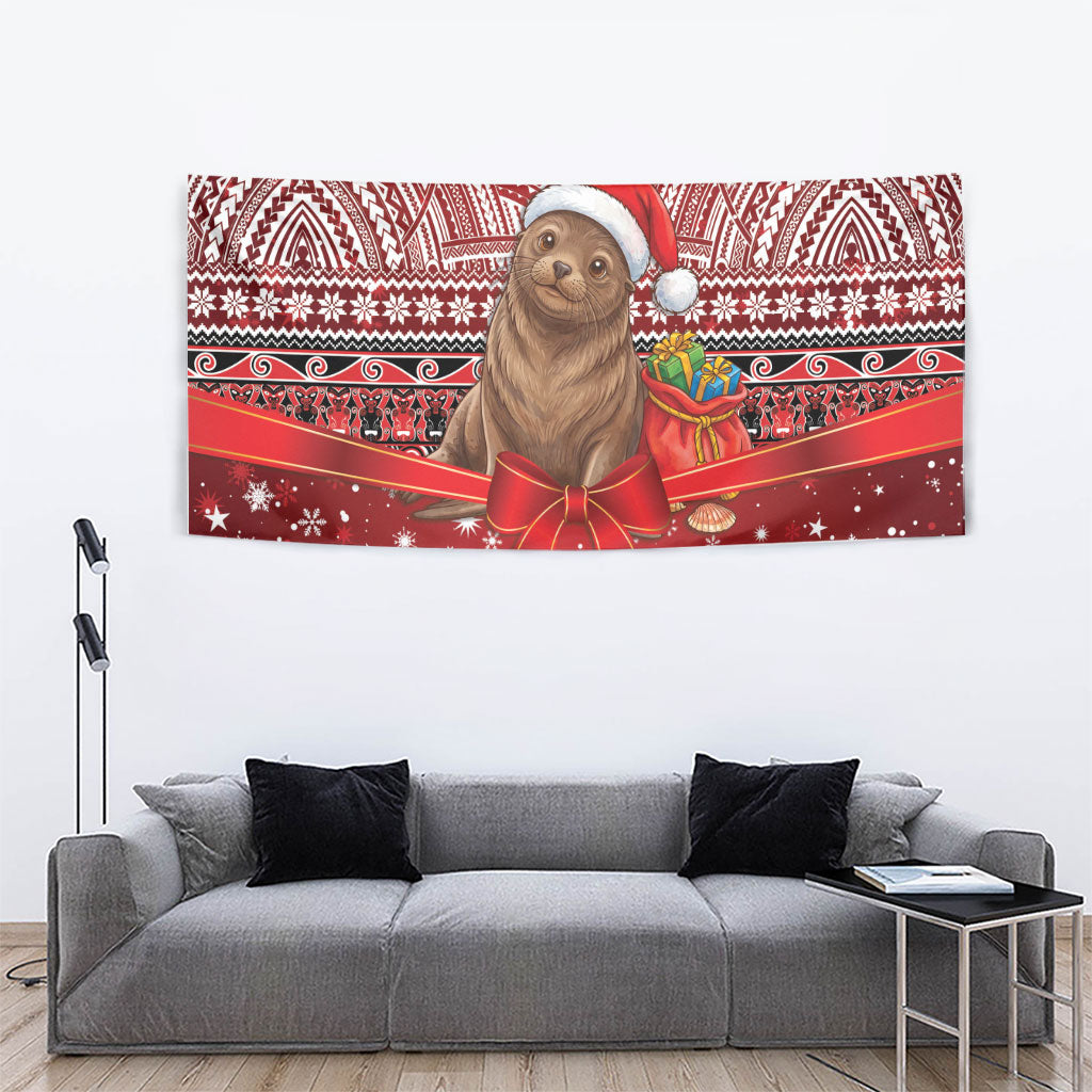 New Zealand Kekeno Seal Christmas Tapestry Maori Inspired Knitted Patterns