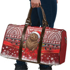 New Zealand Kekeno Seal Christmas Travel Bag Maori Inspired Knitted Patterns
