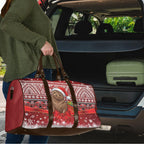 New Zealand Kekeno Seal Christmas Travel Bag Maori Inspired Knitted Patterns