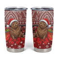 New Zealand Kekeno Seal Christmas Tumbler Cup Maori Inspired Knitted Patterns