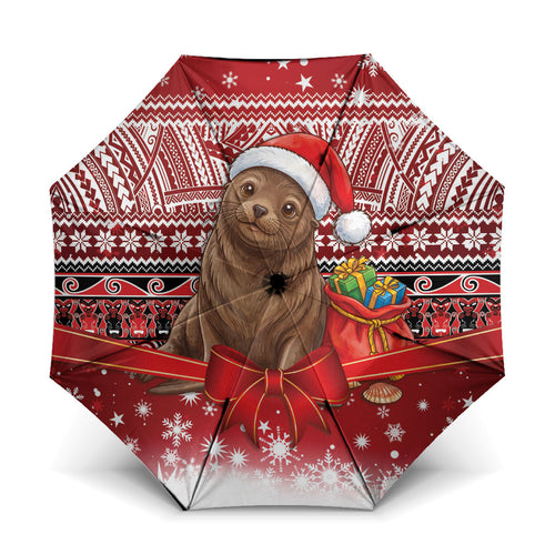 New Zealand Kekeno Seal Christmas Umbrella Maori Inspired Knitted Patterns