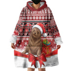 New Zealand Kekeno Seal Christmas Wearable Blanket Hoodie Maori Inspired Knitted Patterns