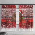 New Zealand Kekeno Seal Christmas Window Curtain Maori Inspired Knitted Patterns