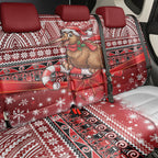 New Zealand Kiwi Bird Christmas Back Car Seat Cover Maori Inspired Knitted Patterns