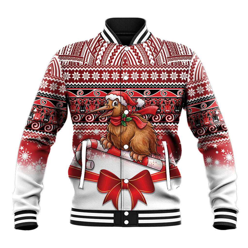 New Zealand Kiwi Bird Christmas Baseball Jacket Maori Inspired Knitted Patterns