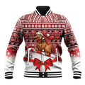 New Zealand Kiwi Bird Christmas Baseball Jacket Maori Inspired Knitted Patterns