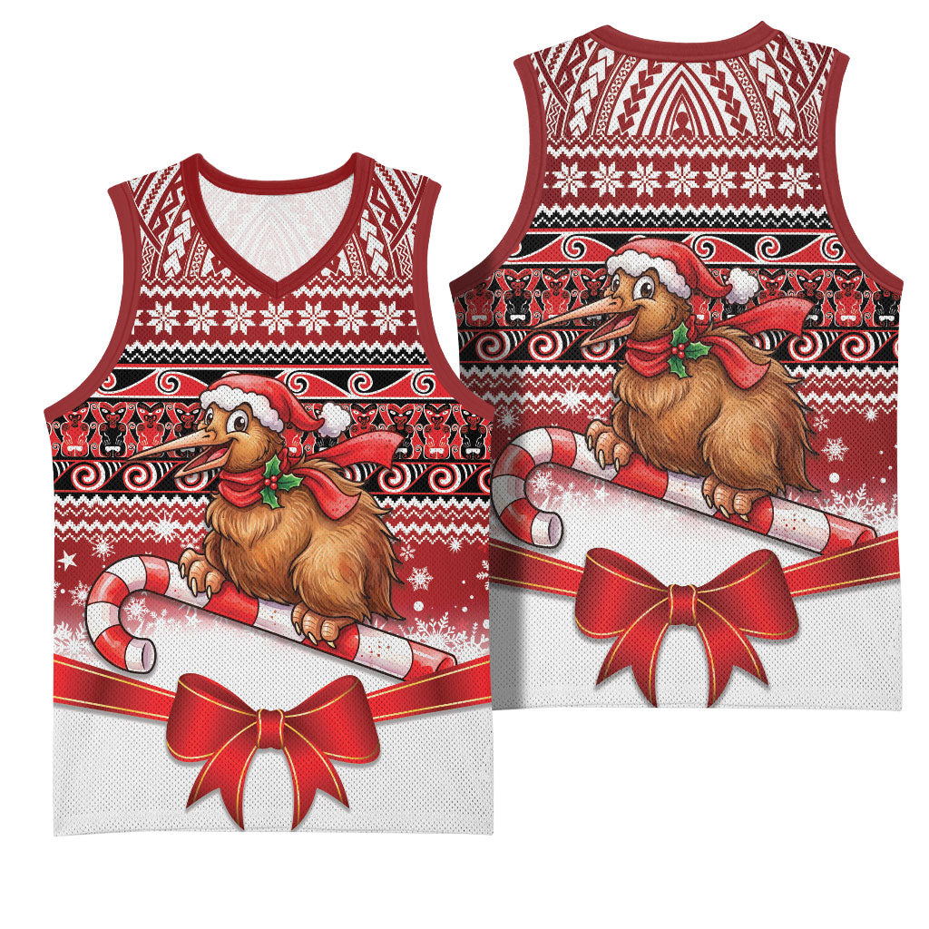 New Zealand Kiwi Bird Christmas Basketball Jersey Maori Inspired Knitted Patterns