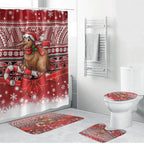 New Zealand Kiwi Bird Christmas Bathroom Set Maori Inspired Knitted Patterns