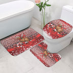 New Zealand Kiwi Bird Christmas Bathroom Set Maori Inspired Knitted Patterns