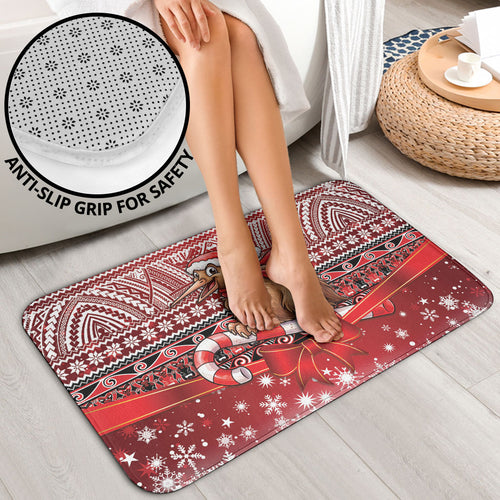 New Zealand Kiwi Bird Christmas Bathroom Set Maori Inspired Knitted Patterns