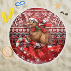 New Zealand Kiwi Bird Christmas Beach Blanket Maori Inspired Knitted Patterns