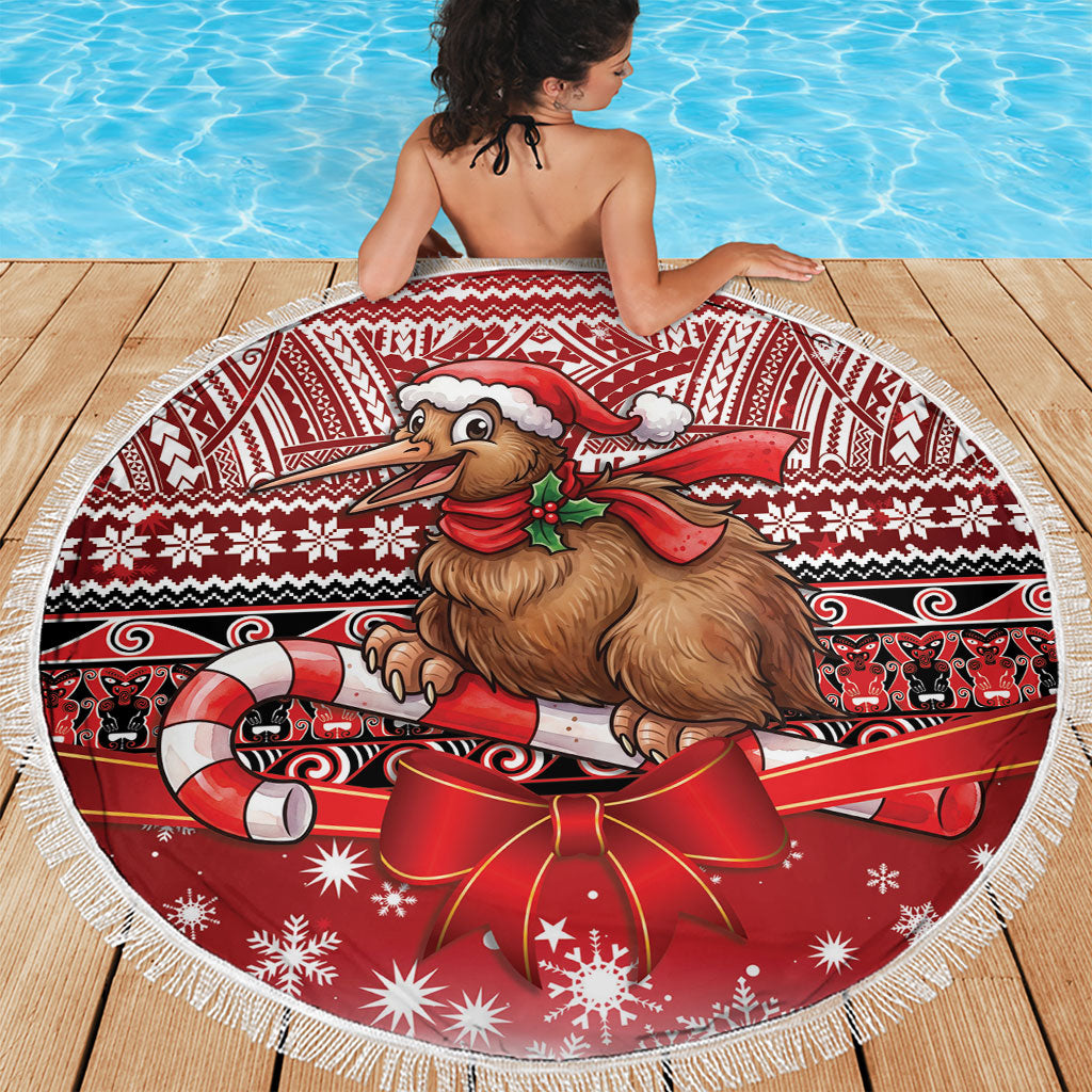 New Zealand Kiwi Bird Christmas Beach Blanket Maori Inspired Knitted Patterns
