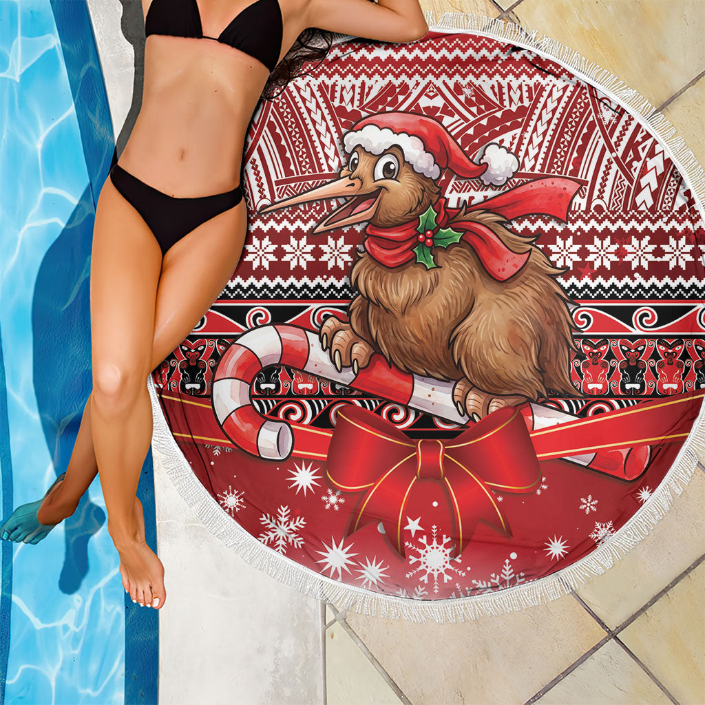 New Zealand Kiwi Bird Christmas Beach Blanket Maori Inspired Knitted Patterns