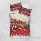 New Zealand Kiwi Bird Christmas Bedding Set Maori Inspired Knitted Patterns