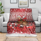 New Zealand Kiwi Bird Christmas Blanket Maori Inspired Knitted Patterns