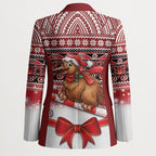 New Zealand Kiwi Bird Christmas Blazer Maori Inspired Knitted Patterns