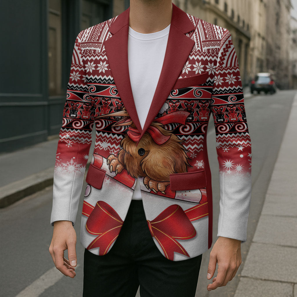 New Zealand Kiwi Bird Christmas Blazer Maori Inspired Knitted Patterns