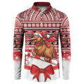New Zealand Kiwi Bird Christmas Button Sweatshirt Maori Inspired Knitted Patterns