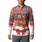 New Zealand Kiwi Bird Christmas Button Sweatshirt Maori Inspired Knitted Patterns