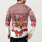 New Zealand Kiwi Bird Christmas Button Sweatshirt Maori Inspired Knitted Patterns